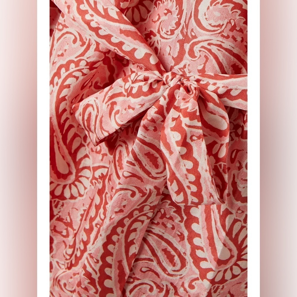 Hannah Artwear Elara Aubrie Maxi Dress Size 0 NWT 100% Silk Pink Paisley Boho - Picture 4 of 13